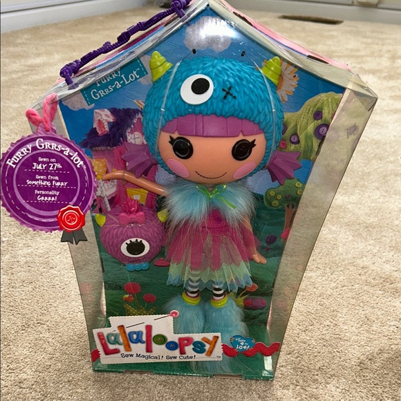 Colorful Doll with Purple and Blue Outfit - Picture 1 of 2